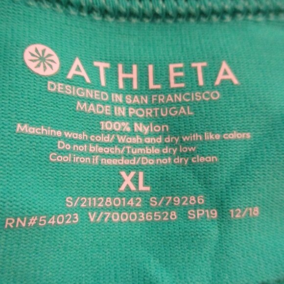 Athleta Woman X Large Green Long Sleeve Soft Warm Comfortable Outdoors Shirt - Picture 7 of 7